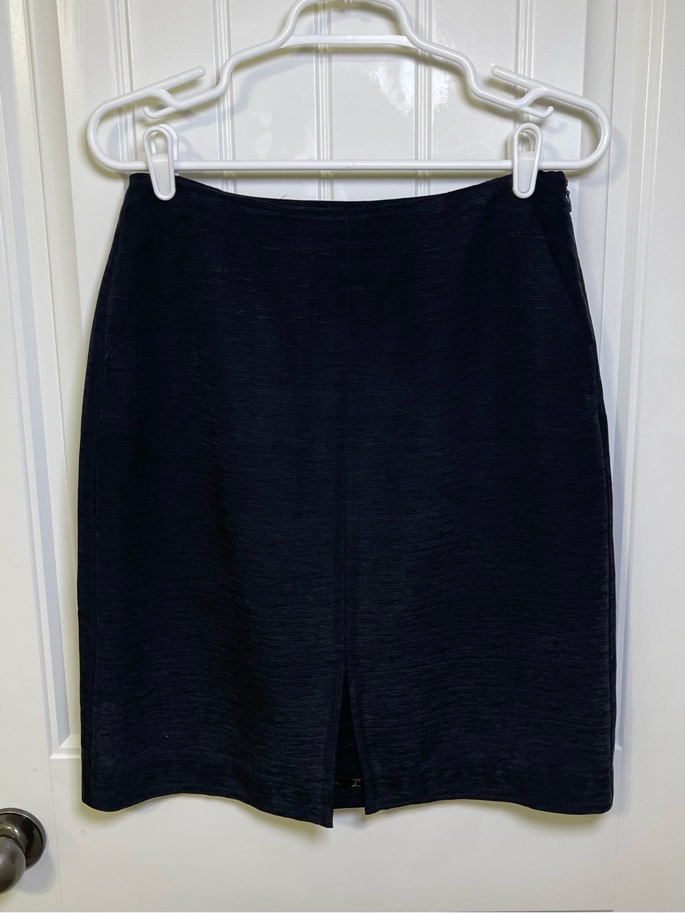 Tommy Bahama Women's 100% Silk Pencil Skirt Heathered Black Size 8 Fully Lined